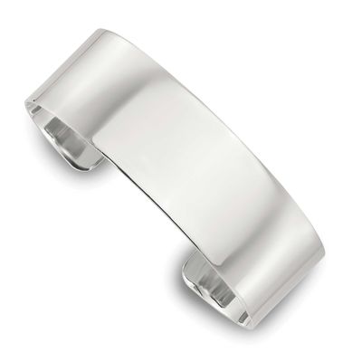 20mm Flat Cuff Bangle Sterling Silver Polished, MPN: QB1554, UPC: