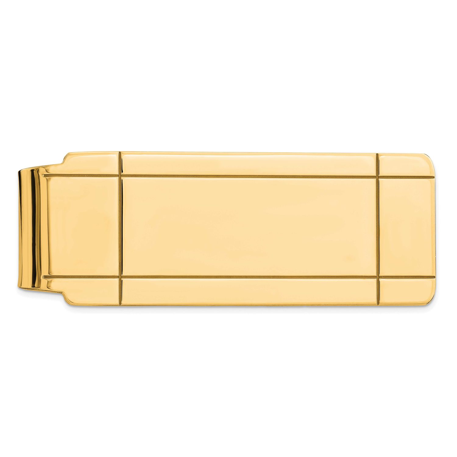 Money Clip Sterling Silver Gold-Plated, MPN: QQ39GP, UPC: