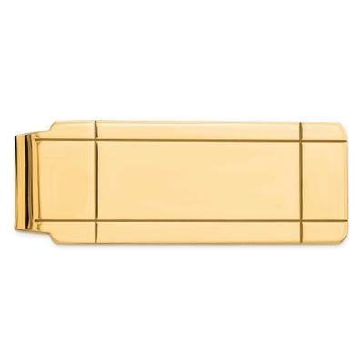 Money Clip Sterling Silver Gold-Plated, MPN: QQ39GP, UPC: