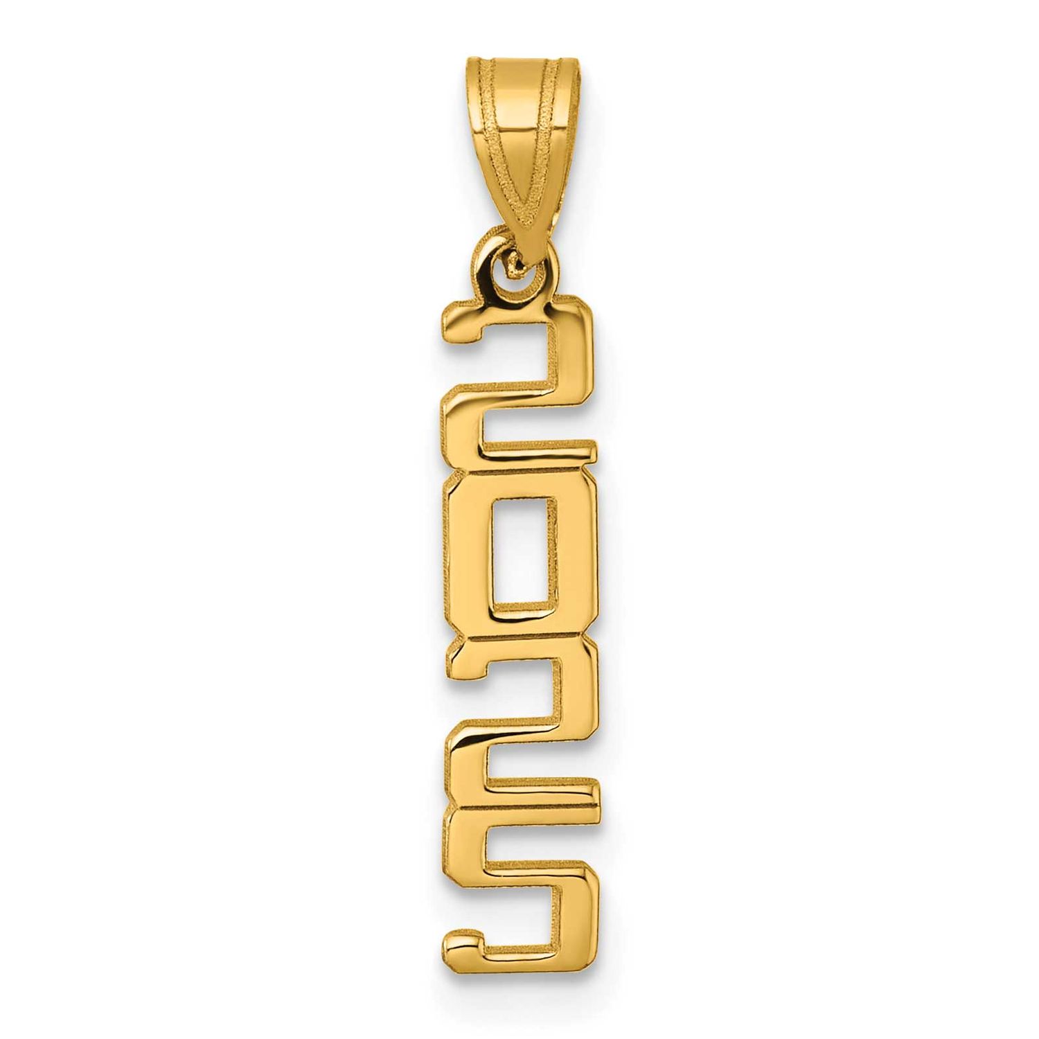 Vertical 2025 Graduation Charm 14k Gold Polished, MPN: K9987-25, UPC: