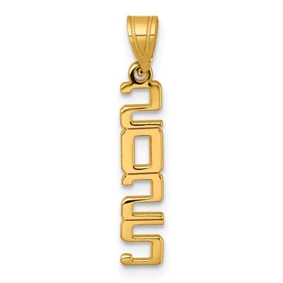 Vertical 2025 Graduation Charm 14k Gold Polished, MPN: K9987-25, UPC:
