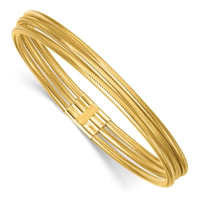 3 Strand Mesh Stretch Bracelet 14k Gold, MPN: DB753, UPC: 196904323311