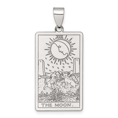 The Moon Tarot Card Pendant Sterling Silver, MPN: QC11528, UPC: