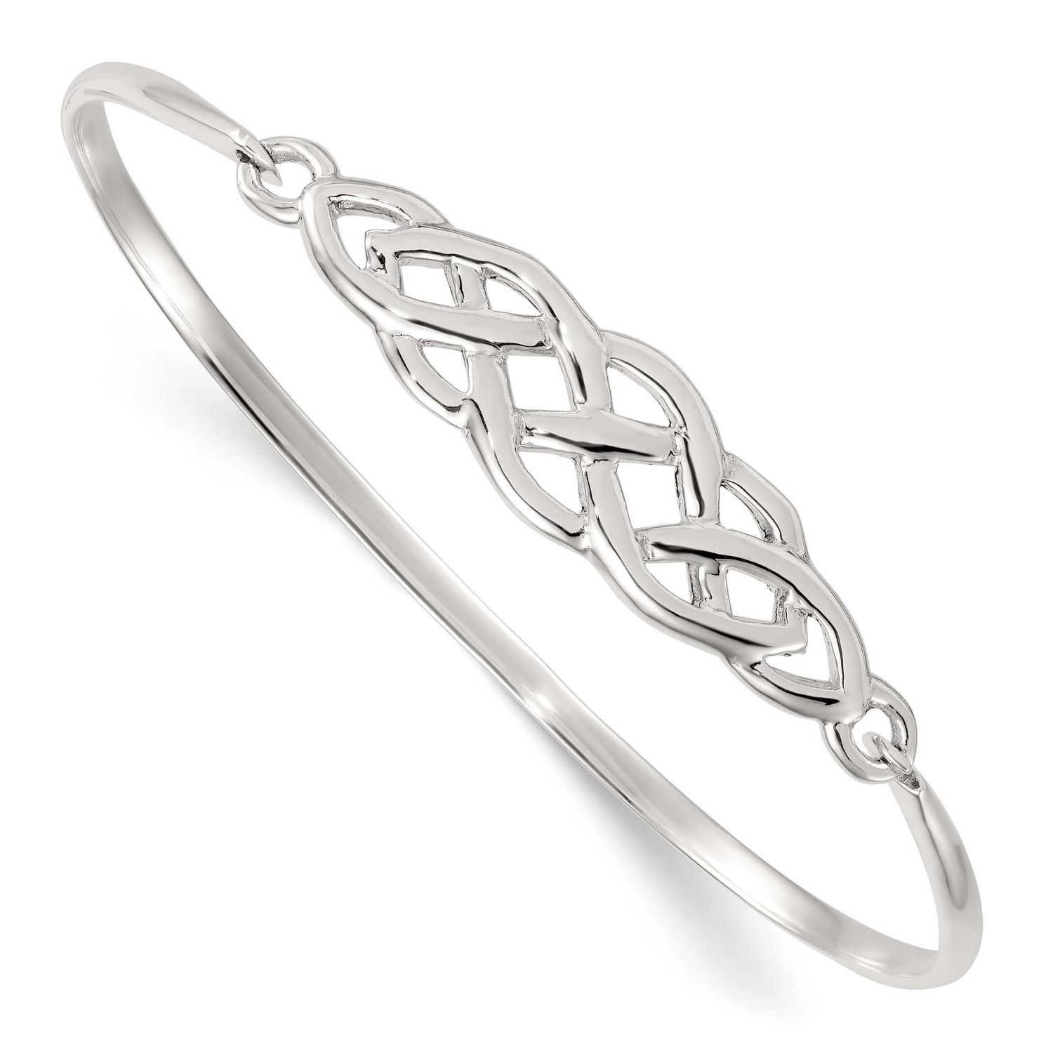 Celtic Knot Bangle Sterling Silver Polished, MPN: QB1608, UPC: