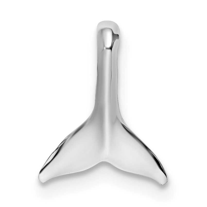 De-Ani Polished Mini Whale Tail Slide Sterling Silver Rhodium-Plated, MPN: QC10542, UPC: 6372181839…