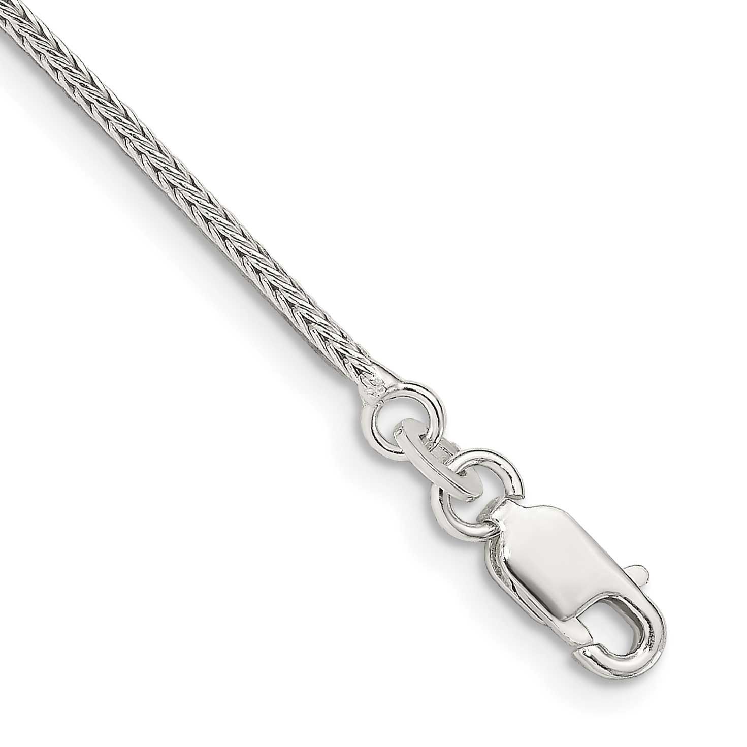 1.25mm Diamond-Cut Round Franco Chain 8 Inch Sterling Silver, MPN: QFR125-8, UPC: 883957945477