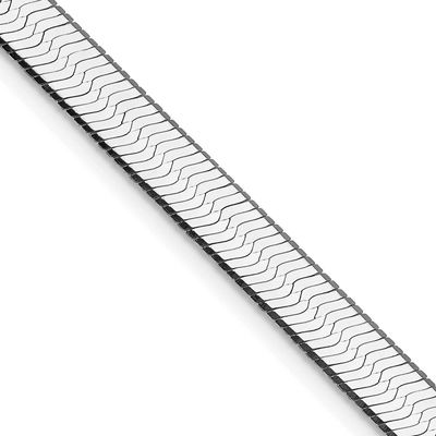 7.3mm Magic Herringbone Chain 24 Inch Sterling Silver Rhodium-Plated, MPN: QHB080R, UPC: