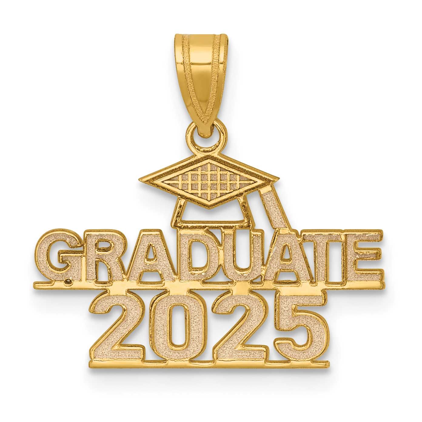 Graduate 2025 Under Cap Charm 14k Gold Polished, MPN: K8814-25, UPC: