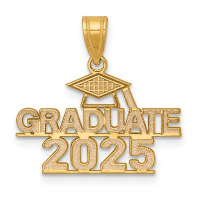 Graduate 2025 Under Cap Charm 14k Gold Polished, MPN: K8814-25, UPC: