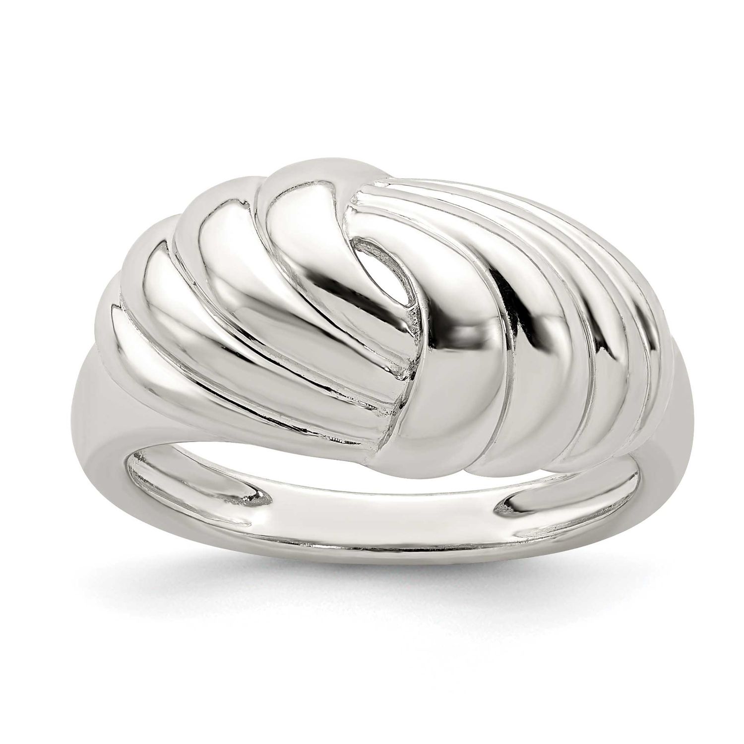 Weaved Scalloped Ring Sterling Silver, MPN: QR6887, UPC: 883957949345