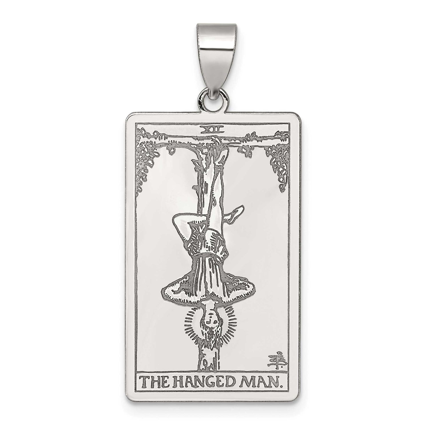 The Hanged Man Tarot Card Pendant Sterling Silver, MPN: QC11522, UPC: