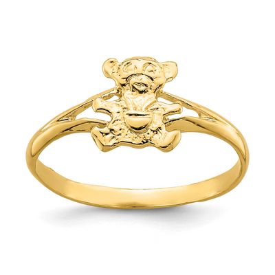 Teddy Bear Baby Ring 14k Gold, MPN: D3124, UPC: 637218001866
