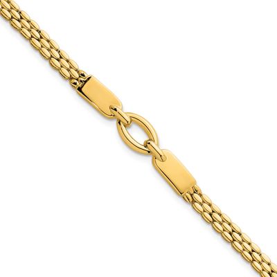 Fancy Link 7.5 Inch Bracelet 14k Gold Polished, MPN: SF3166-7.5, UPC: