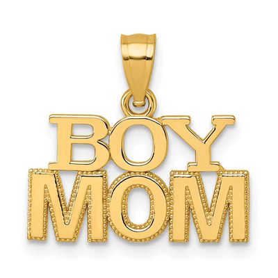 Boy Mom Pendant 14k Gold Polished, MPN: K10008, UPC: