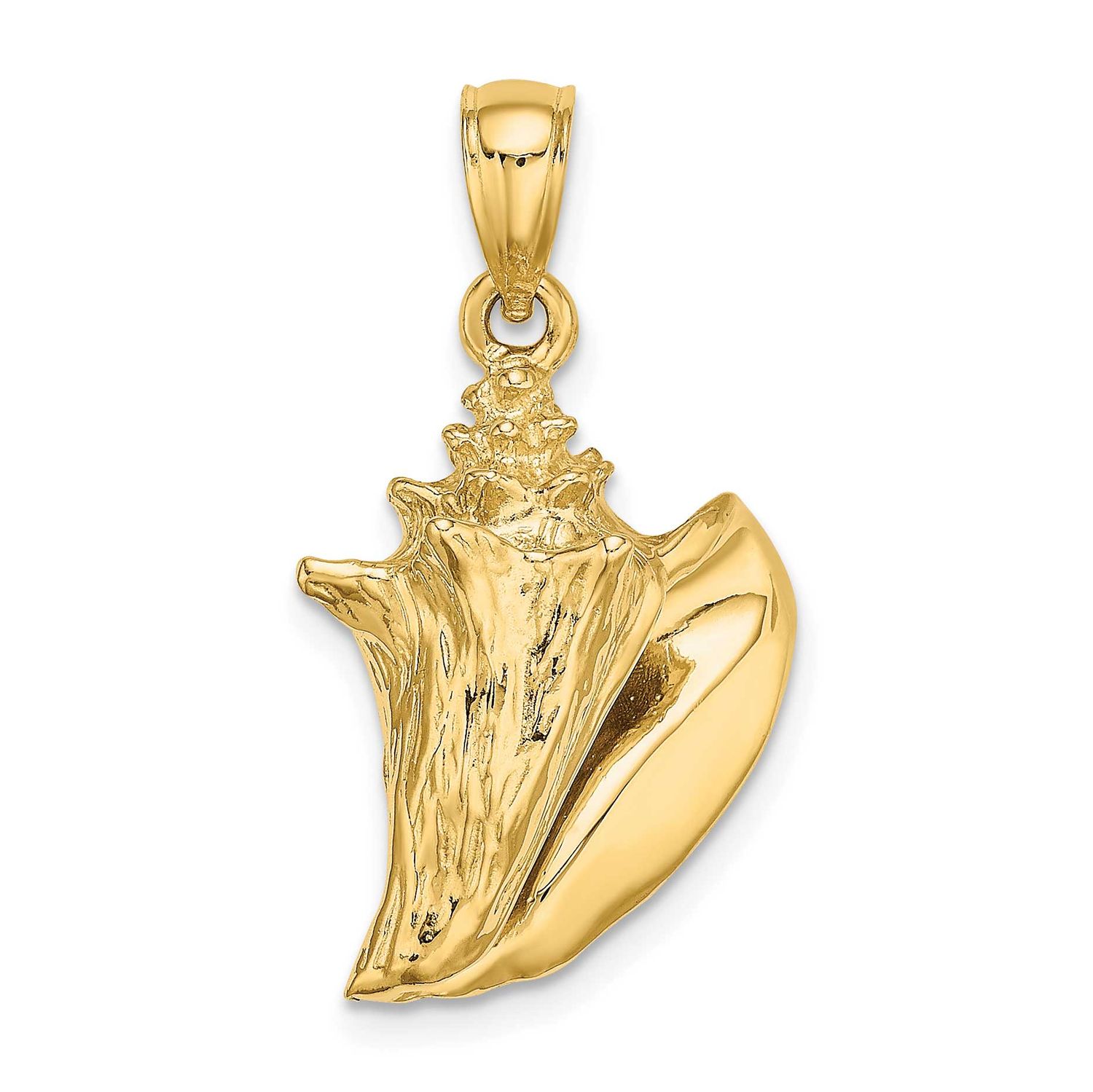 3-D Conch Shell Charm 10k Gold, MPN: 10K7667, UPC: 196904147894