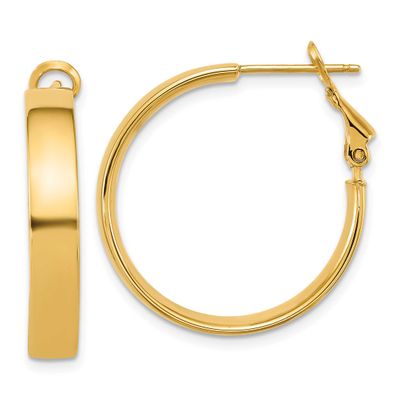 5mm Hoop Earrings 14k Gold Polished, MPN: PRE1019, UPC: