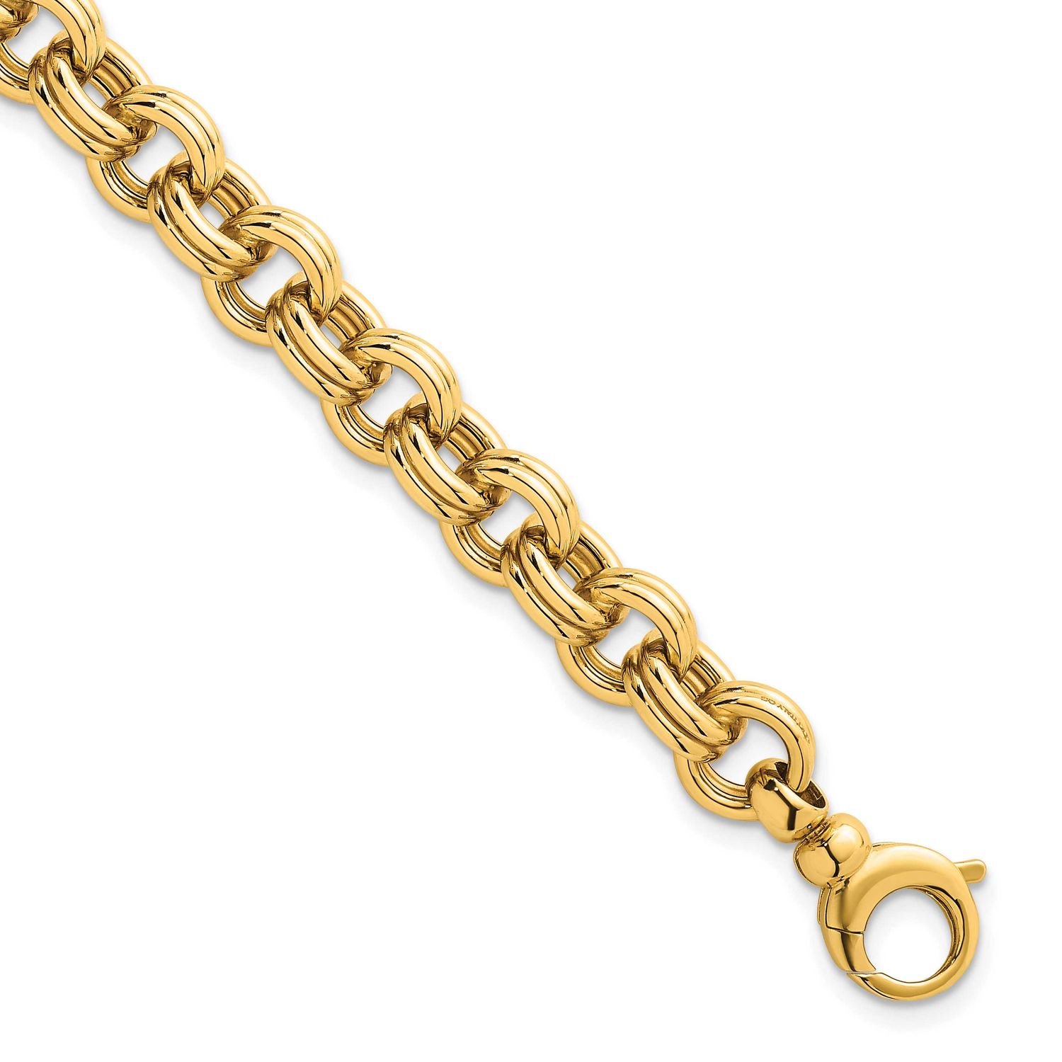 Open Link 7.5 Inch with .75 Inch Extender Bracelet 14k Gold Polished, MPN: SF3134-7.5, UPC: