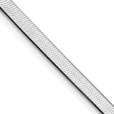 3.5mm Magic Herringbone Chain 24 Inch Sterling Silver Rhodium-Plated, MPN: QHB040R, UPC: