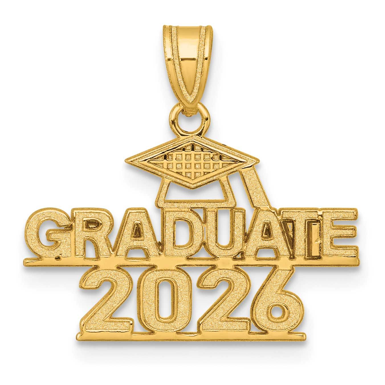 Graduate 2026 Under Cap Charm 14k Gold Polished, MPN: K8814-26, UPC: