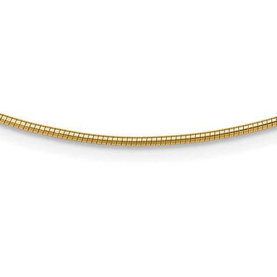 1.4mm Round Omega 10k Gold, MPN: 10KOM2-18, UPC: