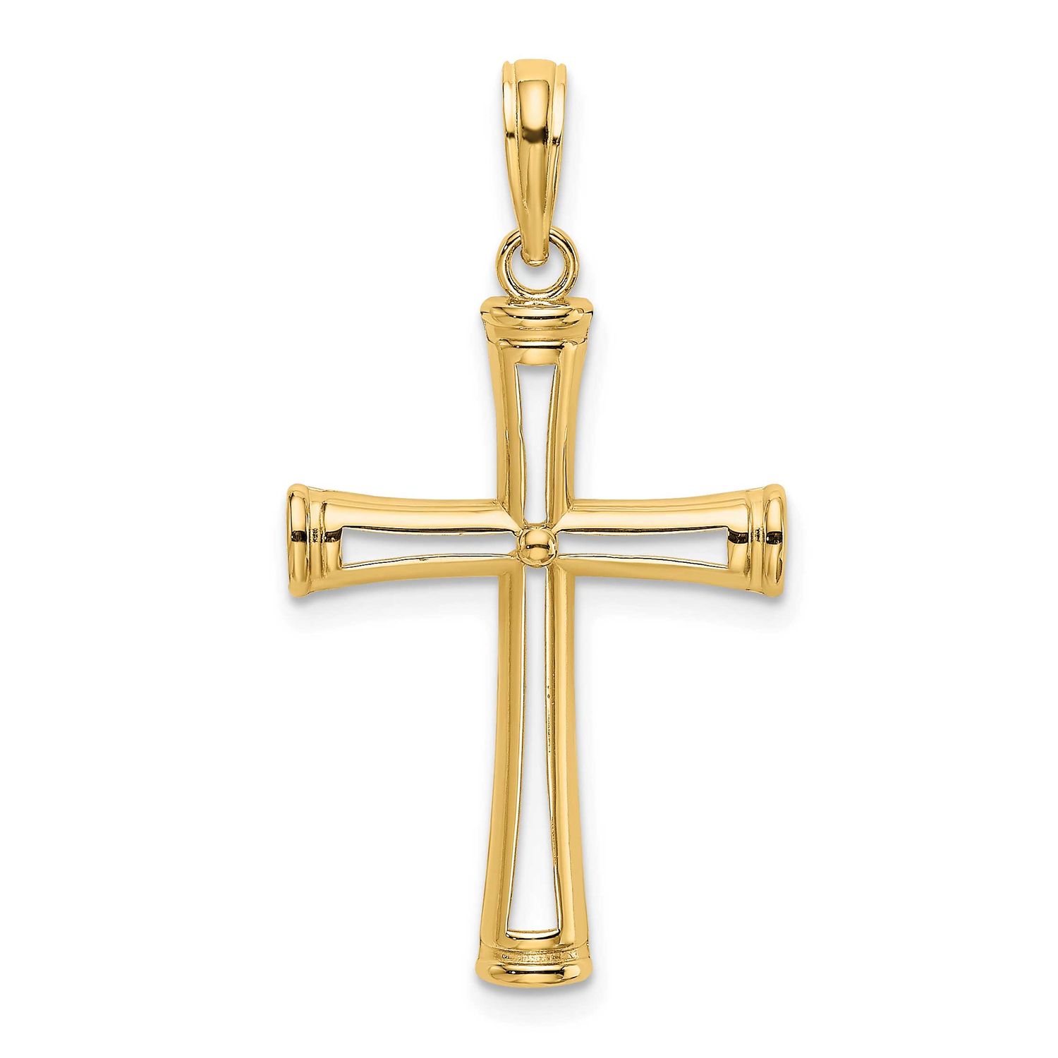 Cut-Out Cross 14k Gold Polished, MPN: K8421, UPC: 637218017485