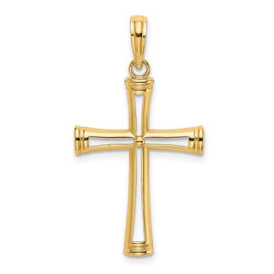 Cut-Out Cross 14k Gold Polished, MPN: K8421, UPC: 637218017485