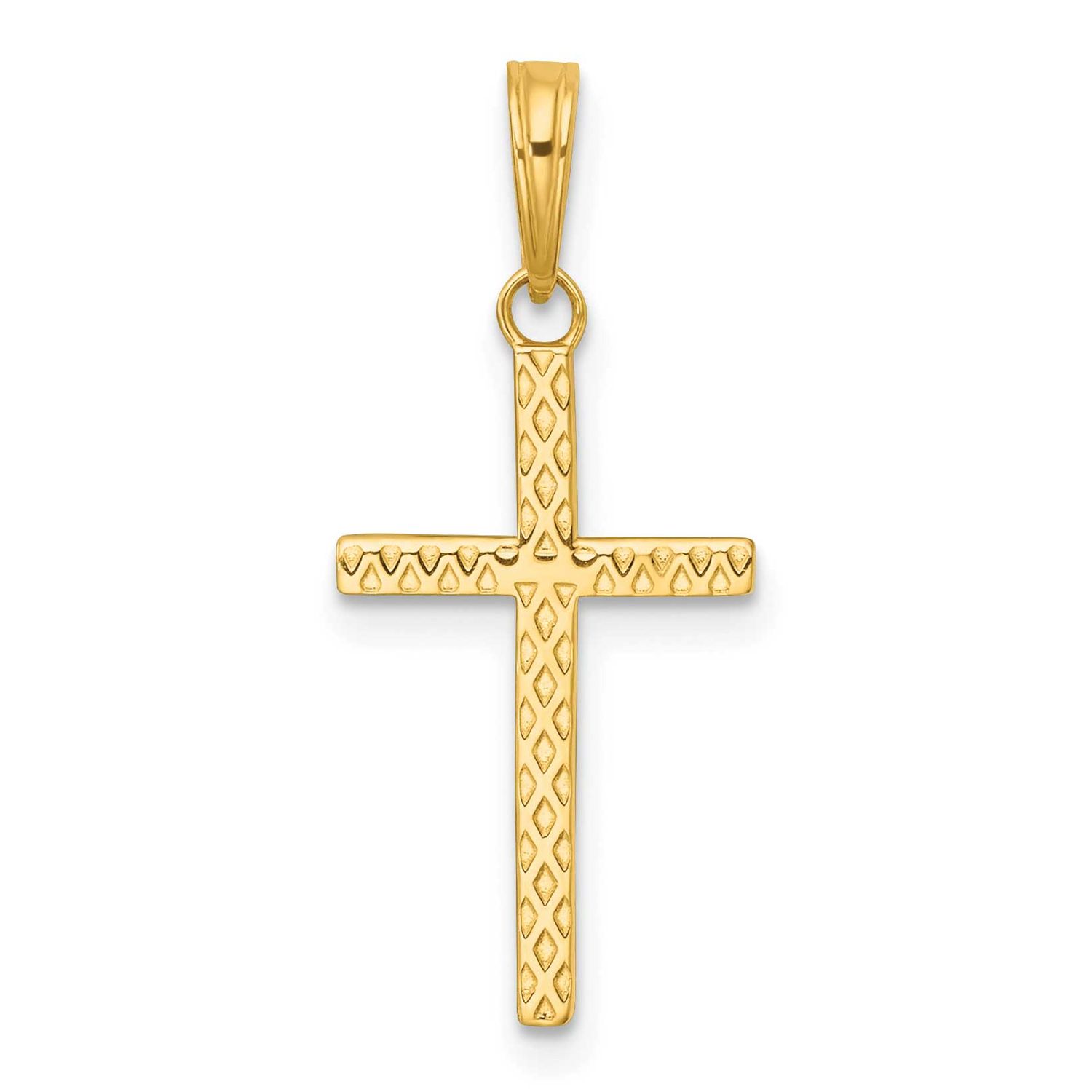 Cross Pendant 14k Gold Polished, MPN: K10071, UPC: