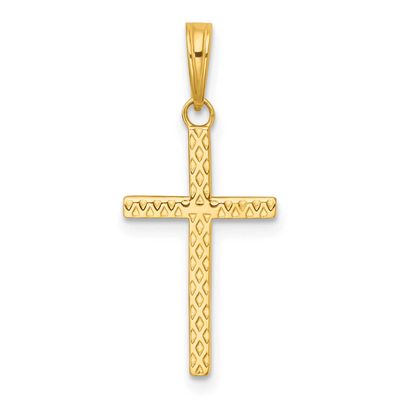 Cross Pendant 14k Gold Polished, MPN: K10071, UPC: