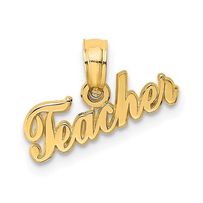 Teacher Charm 14k Gold, MPN: D4177, UPC: 637218040704