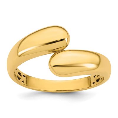 Bypass Ring 14k Gold Polished, MPN: R981, UPC: