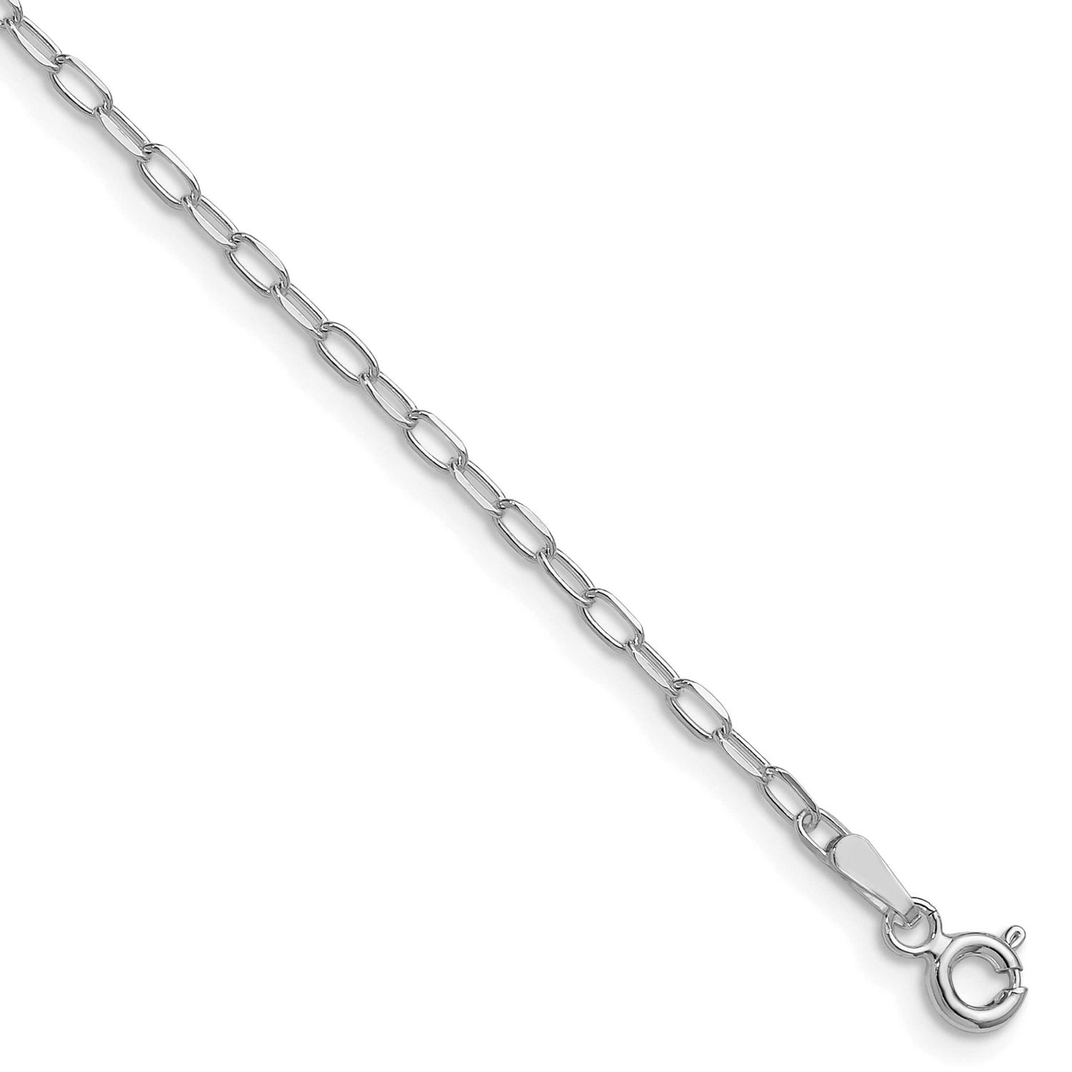 2.0mm Diamond-cut Forzantina Chain 8 Inch Sterling Silver Rhodium-Plated, MPN: QDFC050R-8, UPC: