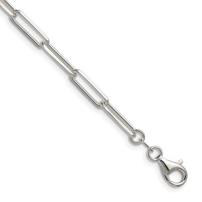 4.4mm Diamond-cut Paperclip Chain 16 Inch Sterling Silver, MPN: QDPC120-16, UPC: