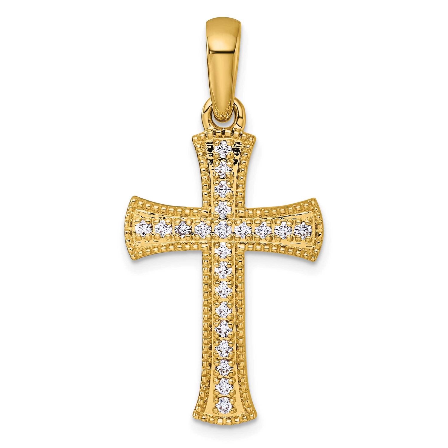 3/8Ct. Diamond Cross Pendant 14k Gold, MPN: PM5074-040-YA, UPC: