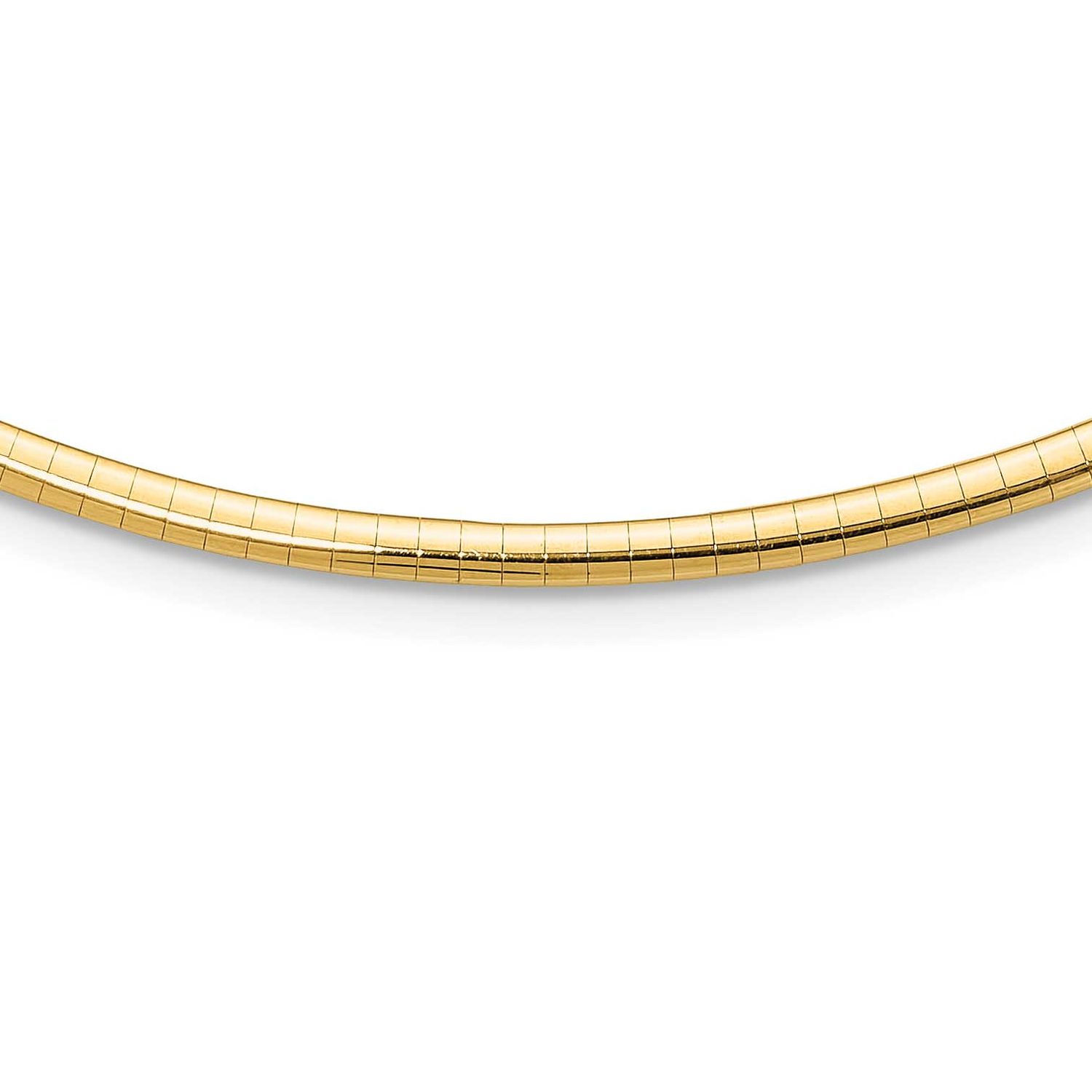 3mm Domed Omega Necklace 10k Gold, MPN: 10KOD3-18, UPC: