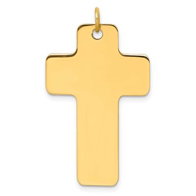 Cross Charm 14k Gold Polished, MPN: D5869, UPC: