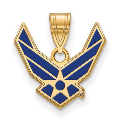 Logoart U.S. Air Force Small Enamel Pendant 14k Gold, MPN: 4Y025USAF, UPC:
