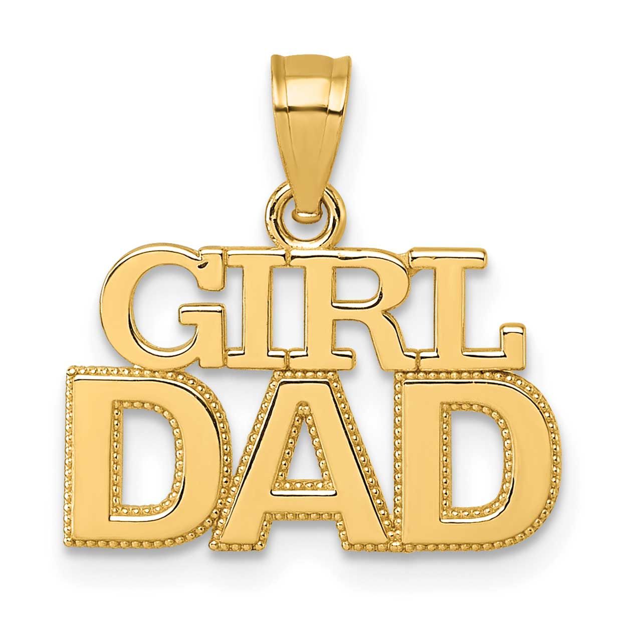 Girl Dad Pendant 14k Gold Polished, MPN: K10012, UPC: