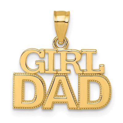 Girl Dad Pendant 14k Gold Polished, MPN: K10012, UPC: