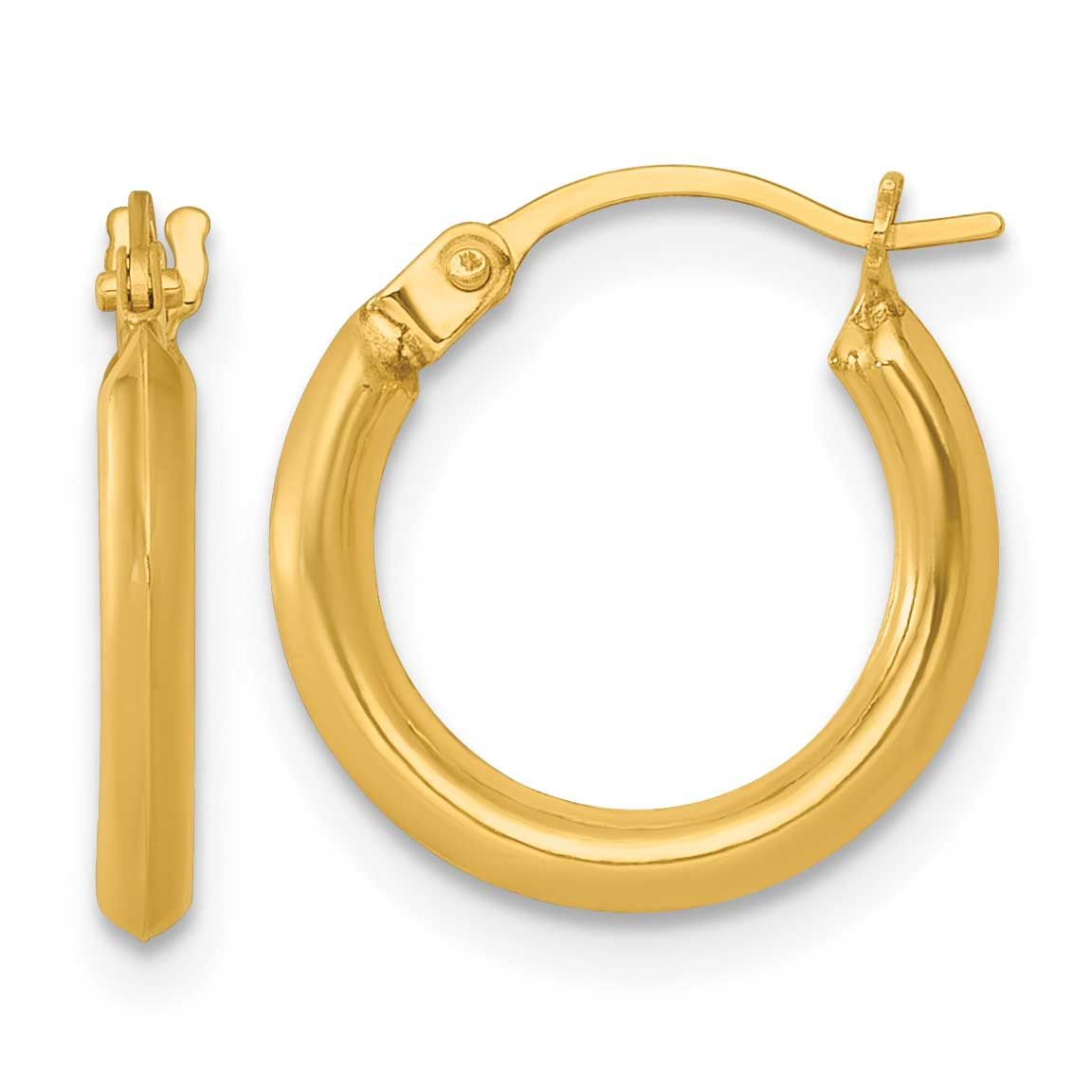 2mm Hoop Earrings 14k Gold Polished, MPN: TF2381, UPC: