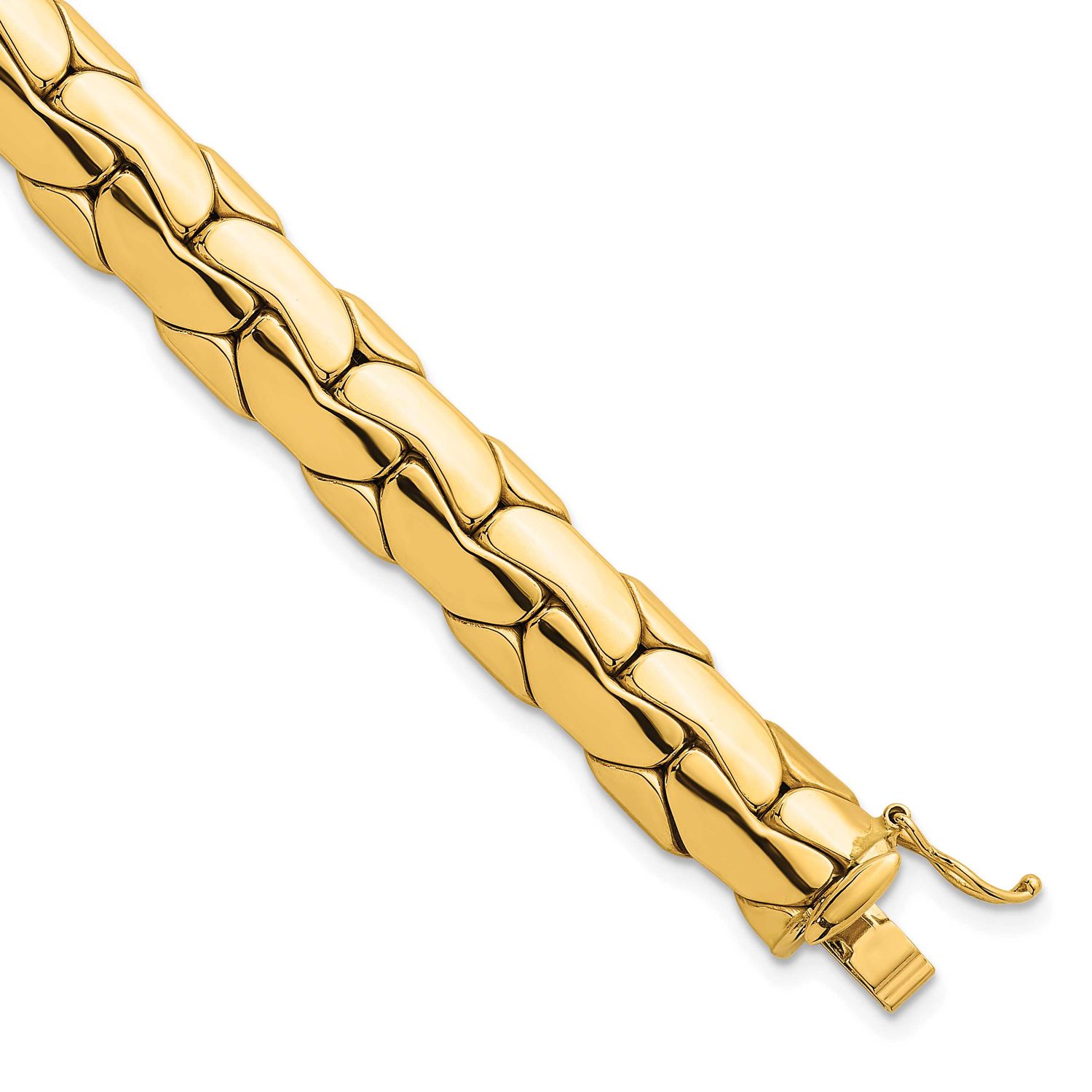 Fancy Link Bracelet 14k Gold Polished, MPN: SF3192-7.5, UPC: