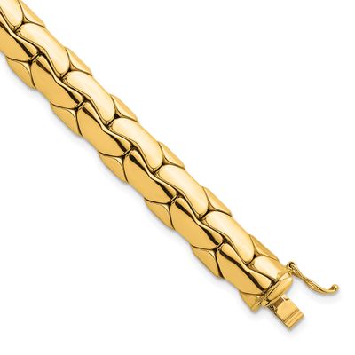 Fancy Link Bracelet 14k Gold Polished, MPN: SF3192-7.5, UPC: