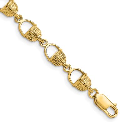 Nantucket Basket Bracelet 14k Gold, MPN: FB1707-7.25, UPC: 63721804319