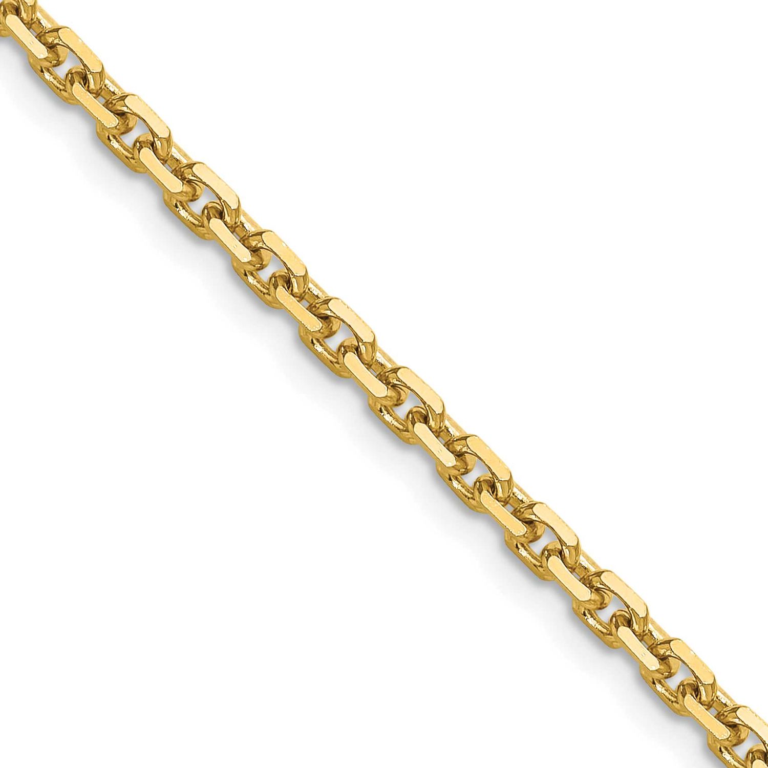 3.25mm Diamond-cut French Link Chain 18 Inch 14k Gold, MPN: PEN345-18, UPC: