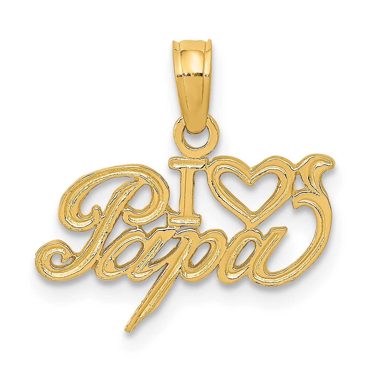 I Heart Papa Charm 14k Gold, MPN: K2690, UPC: 637218025961