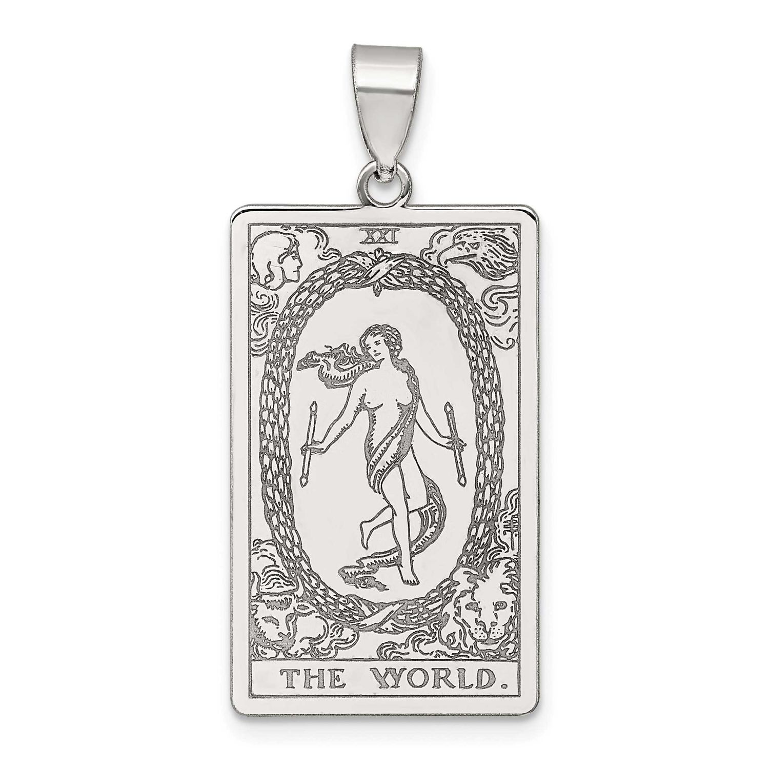 The World Tarot Card Pendant Sterling Silver, MPN: QC11531, UPC: