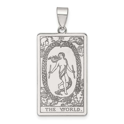 The World Tarot Card Pendant Sterling Silver, MPN: QC11531, UPC: