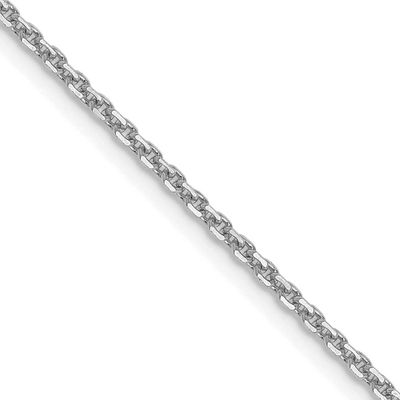 1.4mm Diamond-cut Forzantine Cable Chain 22 Inch 14k White Gold, MPN: PEN340W-22, UPC: