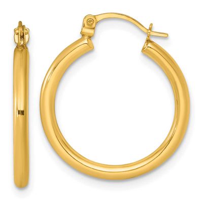 2mm Hoop Earrings 14k Gold Polished, MPN: TF2383, UPC: