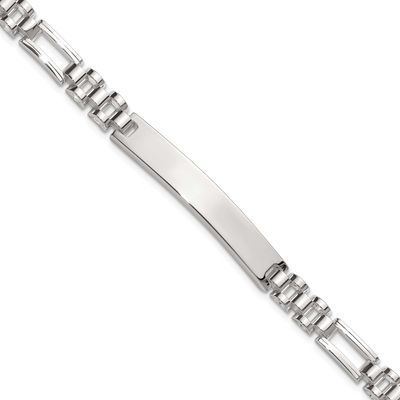 7.75 Inch ID Bracelet Sterling Silver Polished, MPN: QID263-7.75, UPC:
