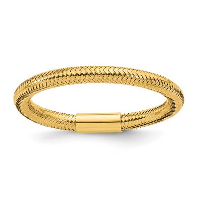 Mesh Stretch Ring 14k Gold, MPN: R976, UPC: 196904323267
